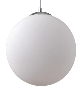 Lámpara Colgante de Cristal Opal Blanco Merien