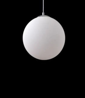 Lámpara Colgante de Cristal Opal Blanco Merien