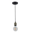Lámpara Colgante Negra 12 cm E27 Eudoxia