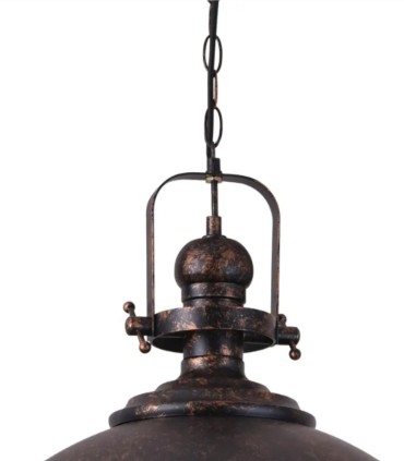 Lámpara Colgante Industrial Vintage de Hierro Faiten, detalle
