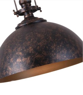 Lámpara Colgante Industrial Vintage de Hierro Faiten, detalle