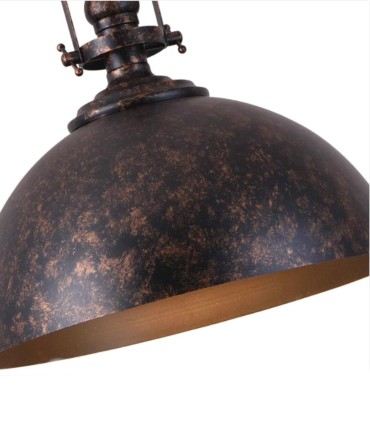 Lámpara Colgante Industrial Vintage de Hierro Faiten, detalle