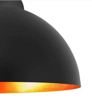 Lámpara Colgante Negra y Dorada Lindes