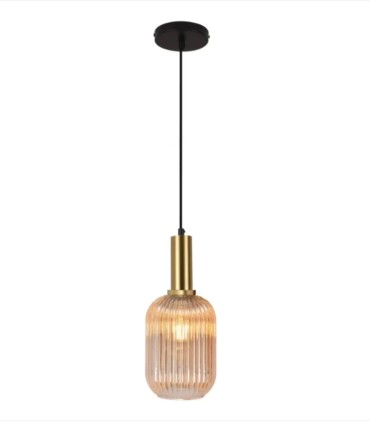 Lámpara Colgante de Cristal en Varios Colores Eric, ambar