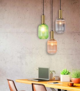 Lámpara Colgante de Cristal en Varios Colores Eric, ambiente