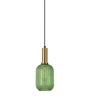 Lámpara Colgante de Cristal en Varios Colores Eric, verde