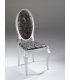 Silla Capitoné acabado en plata