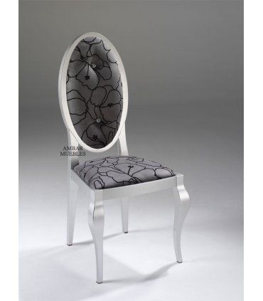 Silla Capitoné acabado en plata
