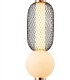 Lámpara Colgante Led Negra y Oro Rosa Orelis