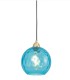 Lámpara Colgante Dorada con Tulipa en Varios Colores Lili, azul