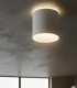 Plafón de Techo GU10 Redondo Blanco o Negro de Aluminio Pitara