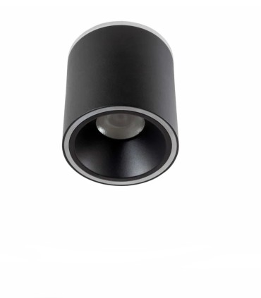 Plafón de Techo GU10 Redondo Blanco o Negro de Aluminio Pitara