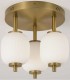Plafón LED de Techo Dorado Regulable con Mando Polin