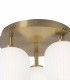 Plafón LED de Techo Dorado Regulable con Mando Polin