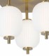 Plafón LED de Techo Dorado Regulable con Mando Polin