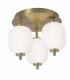 Plafón LED de Techo Dorado Regulable con Mando Polin
