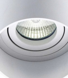 Plafón de Techo Redondo Blanco de Aluminio Romeu