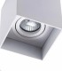 Plafón de Techo GU10 Cuadrado 9 cm Blanco de Aluminio Peris