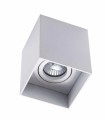 Plafón de Techo GU10 Cuadrado 9 cm Blanco de Aluminio Peris