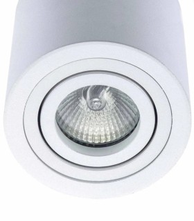 Foco LED de Superficie Cilíndrico Orientable Blanco Landy
