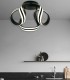 Plafón LED de Techo Negro Amparin