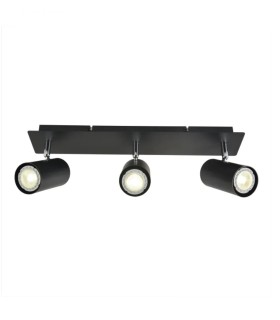 Foco de Techo 2, 3 o 4 Luces GU10 en Acero Blanco o Negro Leonor