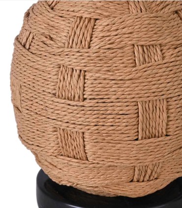 Lámpara de Sobremesa de Yute y Mármol Manuela