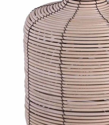 Lámpara de Sobremesa de Ratán y Textil Luiso