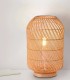 Lámpara de Sobremesa de Ratán y Madera Paulo, ambiente