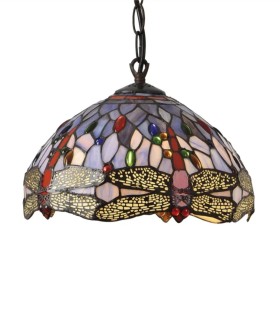 Lámpara Colgante Tiffany de Cristal Multicolor Tiffany