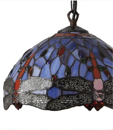 Lámpara Colgante Tiffany de Cristal Multicolor Tiffany