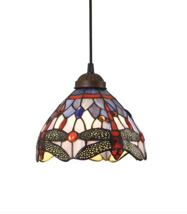Lámpara Colgante Tiffany de Cristal Multicolor Tiffany