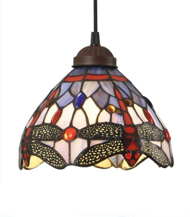 Lámpara Colgante Tiffany de Cristal Multicolor Tiffany