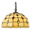 Lámpara Colgante de Cristal Amarillo  Tiffany I