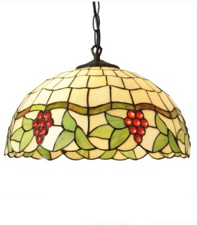 Lámpara Colgante Original 2 Luces Tiffany