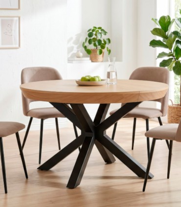 Mesa de Comedor Redonda Extensible Bradley
