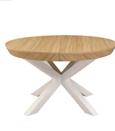 Mesa de Comedor Redonda Extensible Bradley de Ambar Muebles