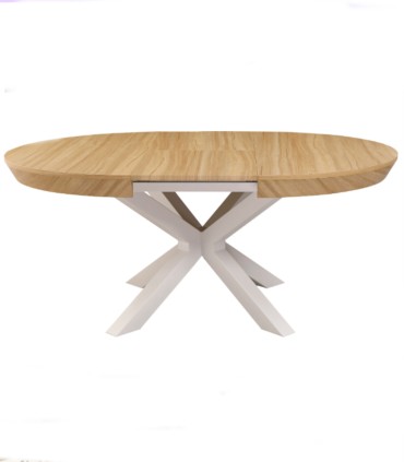 Mesa de Comedor Redonda Extensible Bradley de Ambar Muebles
