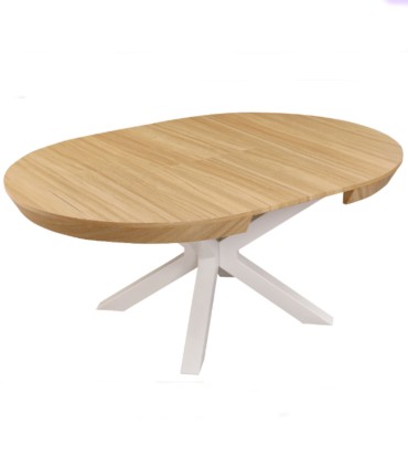 Mesa de Comedor Redonda Extensible Bradley de Ambar Muebles