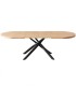 Mesa de Comedor Ovalada Extensible Senda, roble nordish