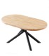 Mesa de Comedor Ovalada Extensible Senda, roble nordish