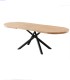 Mesa de Comedor Ovalada Extensible Senda, roble nordish