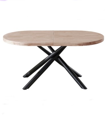Mesa de Comedor Ovalada Extensible Senda, roble honney