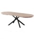 Mesa de Comedor Ovalada Extensible Senda, roble honney