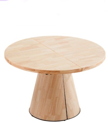Mesa de Comedor Redonda Extensible en Madera de Roble Kenia