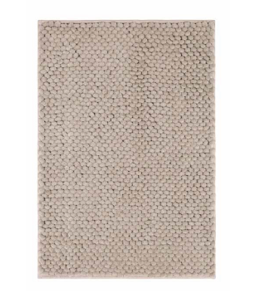 Alfombra de Baño de Poliéster con Textura y Base Antideslizante Vienciana, beig