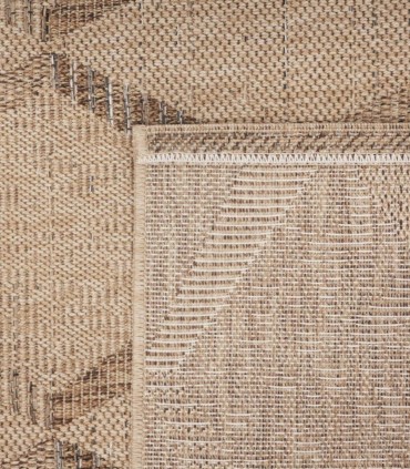 Alfombra beige geométrica Tottori