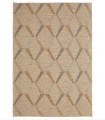 Alfombra beige geométrica Tottori
