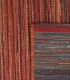 Alfombra rectangular roja de rayas moderna Varadero
