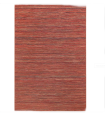 Alfombra rectangular roja de rayas moderna Varadero